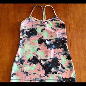 Multicolor LuluLemon 2 in 1 tank top
